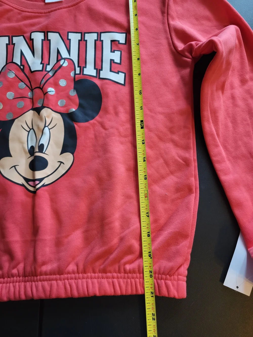 Girls Minne NWT Sweatshirt Red Size XL 14/16 Disney Long Sleeve